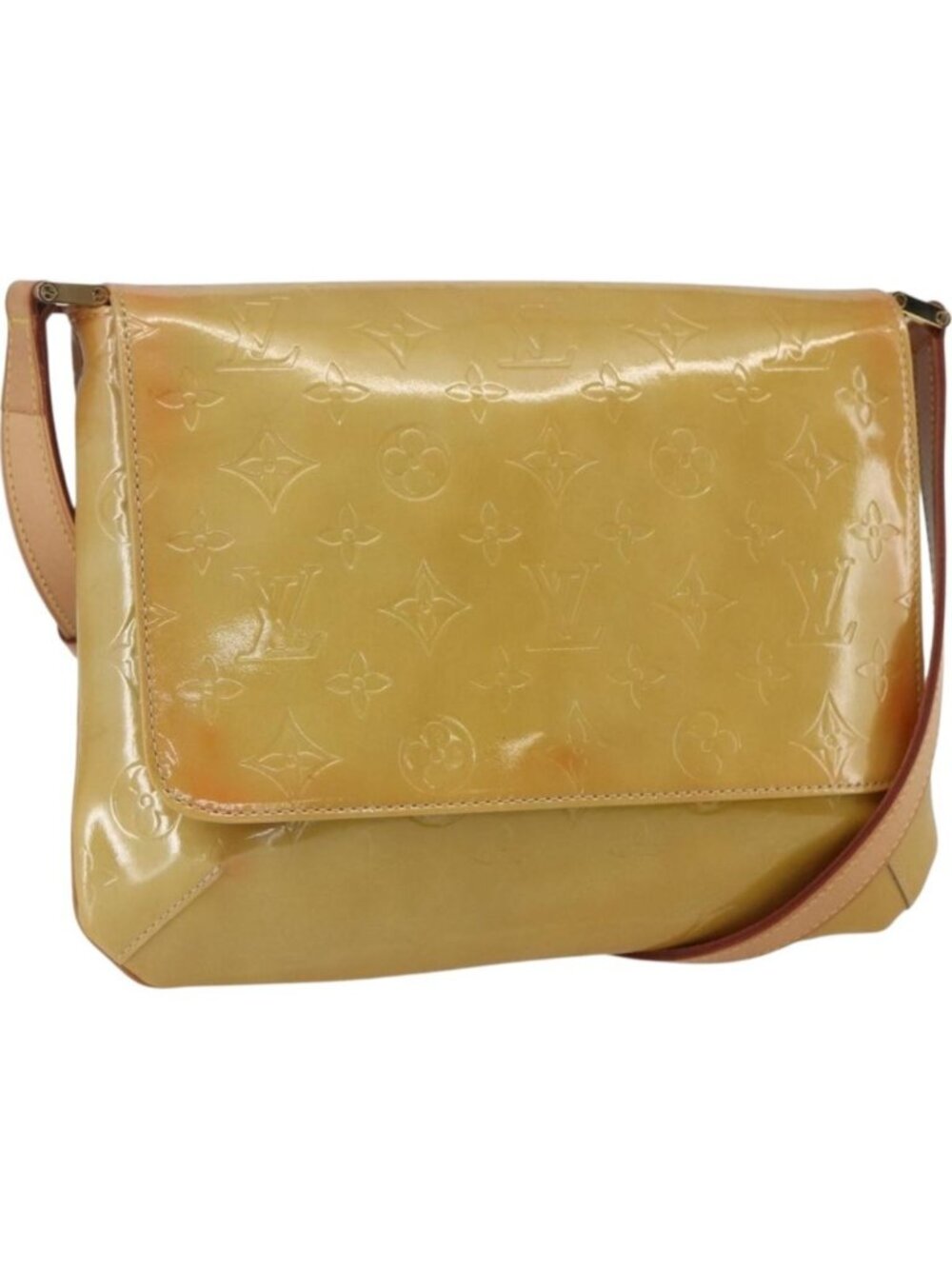 LOUIS VUITTON Monogram Vernis Thompson Street Bag Beige M91301